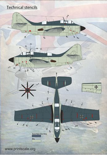 Print Scale PSL48069 1:48 Fairey Gannet 1
