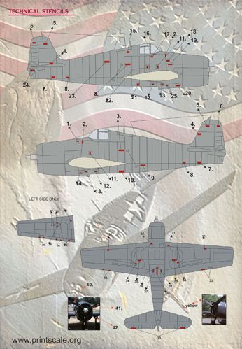 Print Scale PSL48071 1:48 Grumman F6F Hellcat 1