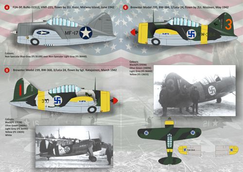 Print Scale PSL48075 1:48 Brewster F2A Buffalo / 48-075 / 1