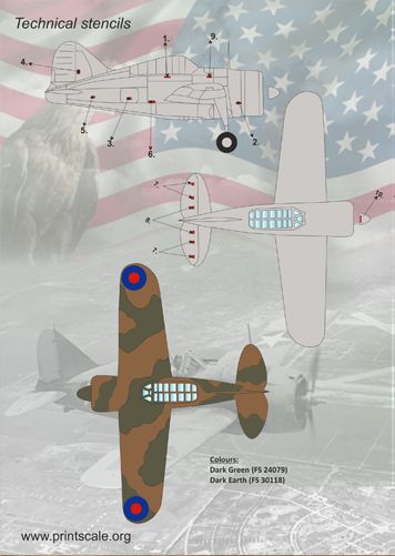 Print Scale PSL48075 1:48 Brewster F2A Buffalo / 48-075 / 1