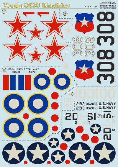 Print Scale PSL48080 1:48 Vought OS2U Kingfisher 1