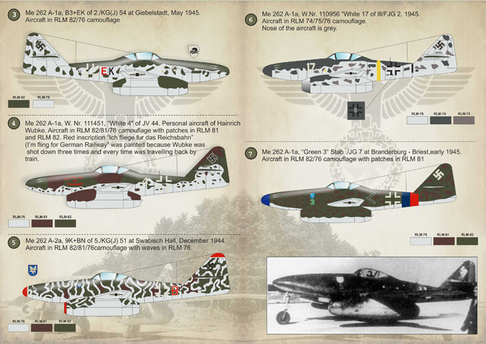 Print Scale PSL48100 1:48 Messerschmitt Me-262 'Schwalbe'