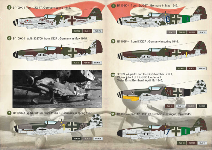 Print Scale PSL48104 1:48 Messerschmitt Bf-109K-4 Kurfurst Part-2