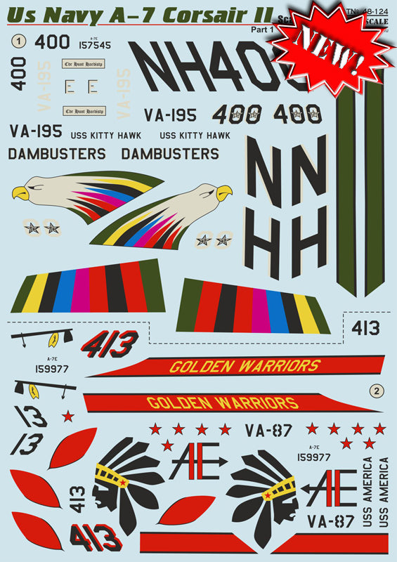Print Scale PSL48124 1:48 LTV A-7E Corsair ll US Navy