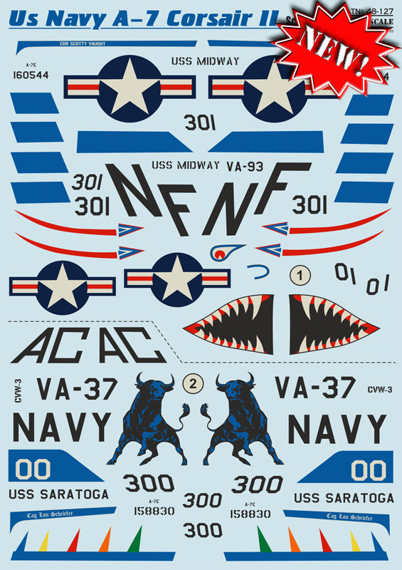 Print Scale PSL48127 1:48 LTV A-7E Corsair ll U.S