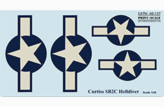 Print Scale PSL48137 1:48 Curtiss SB2C-3/SBC-5 Helldiver The complete set