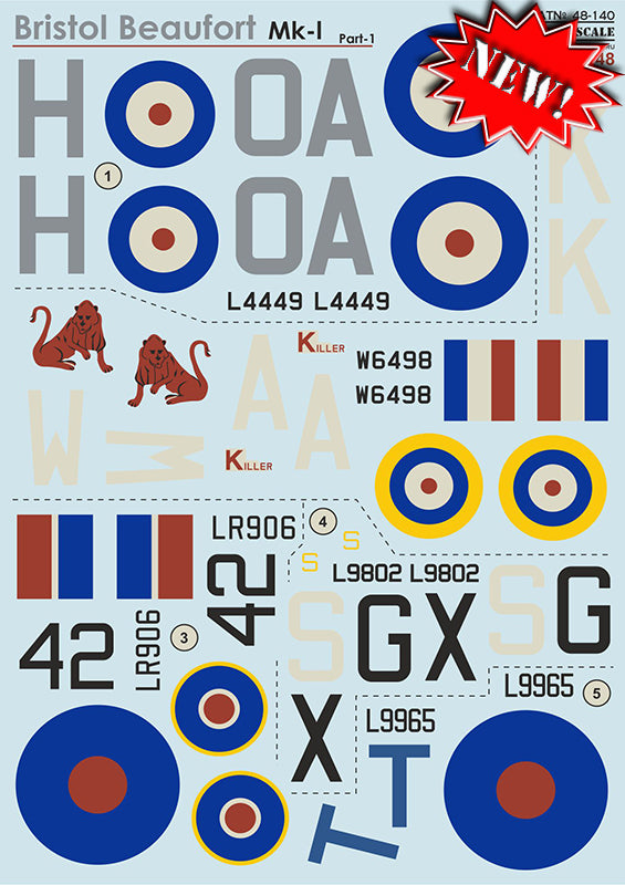 Print Scale PSL48140 1:48 Bristol Beaufort Part 1 1