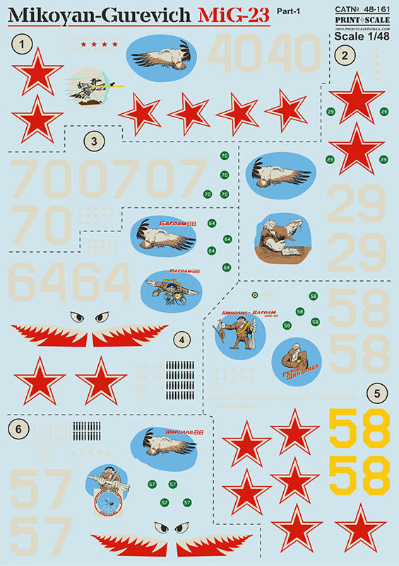 Print Scale PSL48161 1:48 Mikoyan MiG-23 1