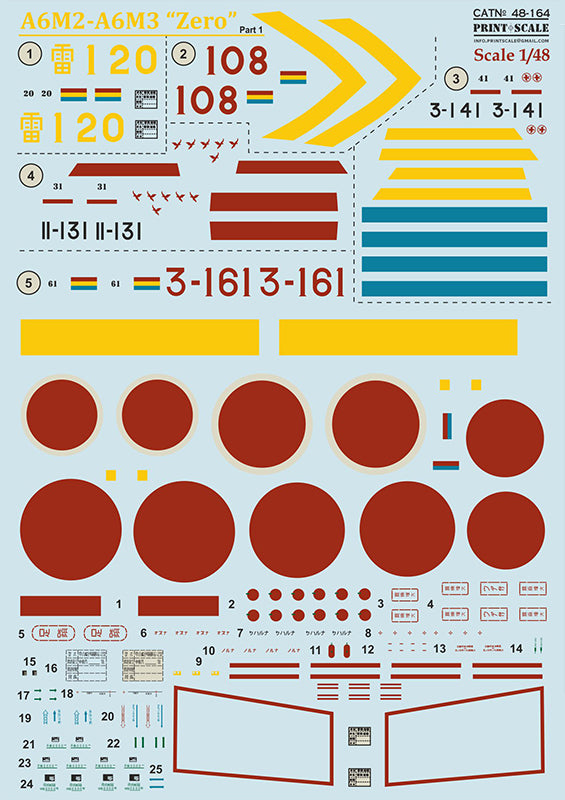 Print Scale PSL48164 1:48 Mitsubishi Zero A6M2