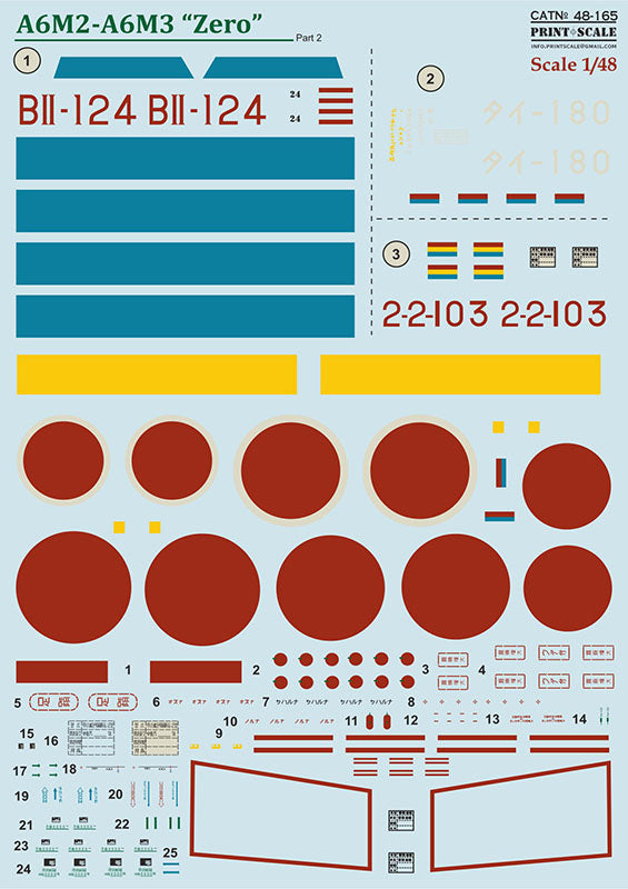 Print Scale PSL48165 1:48 Mitsubishi Zero A6M2