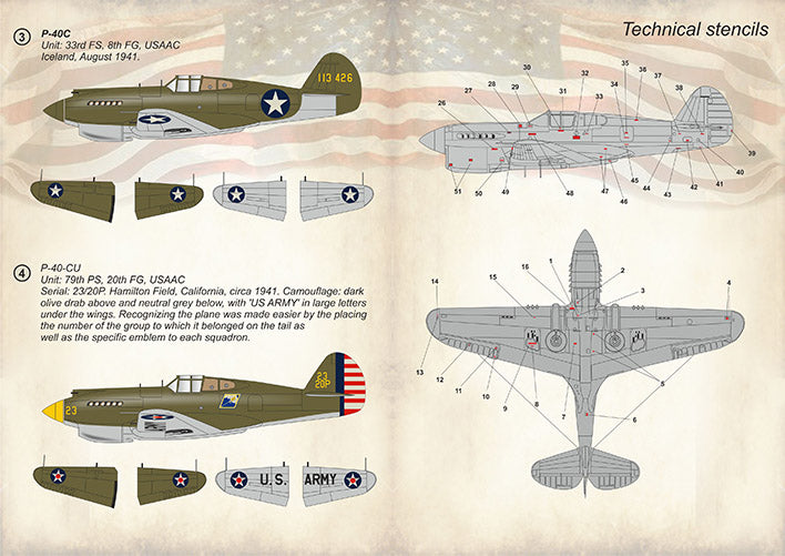 Print Scale PSL48168 1:48 Curtiss P-40C CU