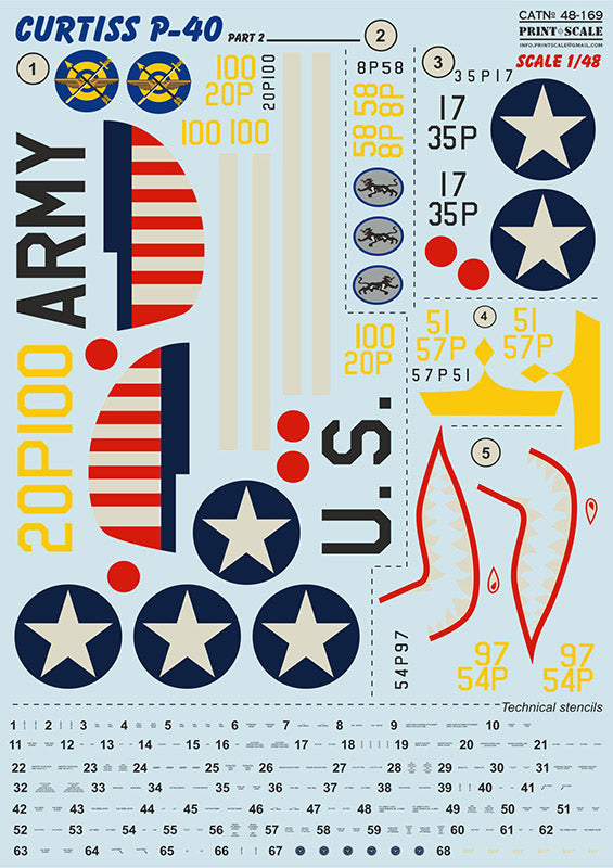 Print Scale PSL48169 1:48 Curtiss P-40C Part 2