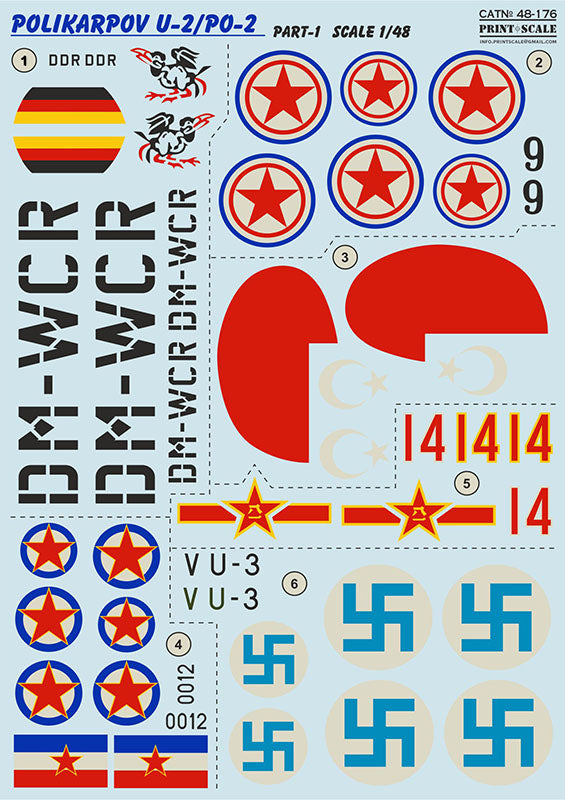 Print Scale PSL48176 1:48 Polikarpov U-2/Po-2 Part 1 1