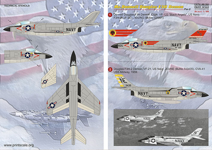 Print Scale PSL48182 1:48 McDonnell F3H Demon Part-2 1
