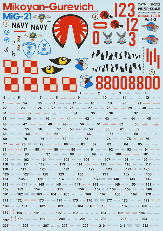 Print Scale PSL48202 1:48 Mikoyan MiG-21 Polish Air Force Part 2 1