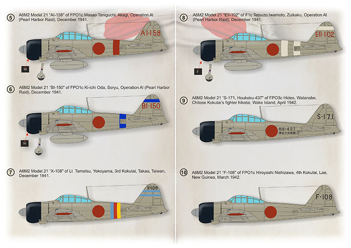Print Scale PSL48223 1:48 Mitsubishi A6M Zero-Sen Aces Part 1 1