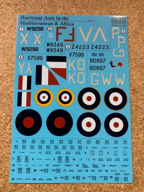 Print Scale PSL48232 1:48 Hawker Hurricane Africa Aces Part 4