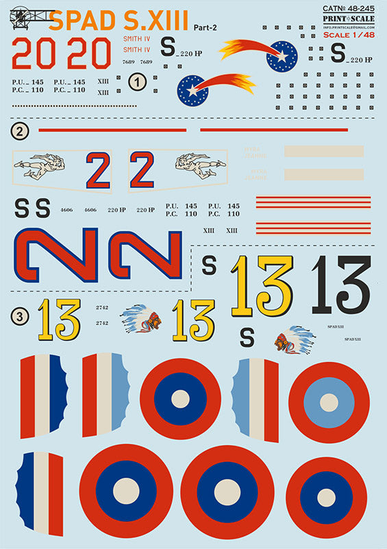 Print Scale PSL48245 1:48 SPAD Xlll Part 2 1