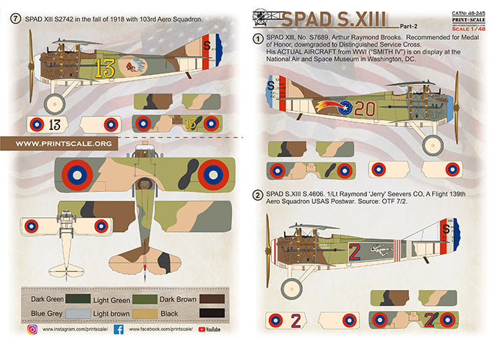 Print Scale PSL48245 1:48 SPAD Xlll Part 2 1