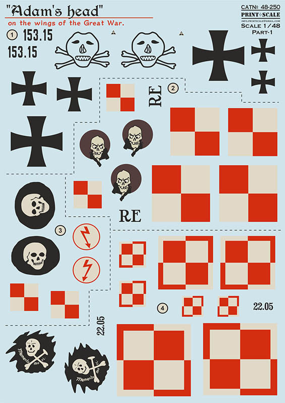 Print Scale PSL48250 "Adam's head" on the wings of the Great War 1:48 Part 1 1