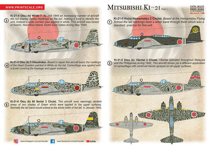 Print Scale PSL48273 1:48 Mitsubishi Ki-21 Part 1 1