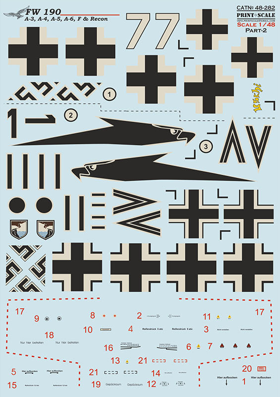 Print Scale PSL48282 1:48 Focke-Wulf Fw-190A Part 2 1