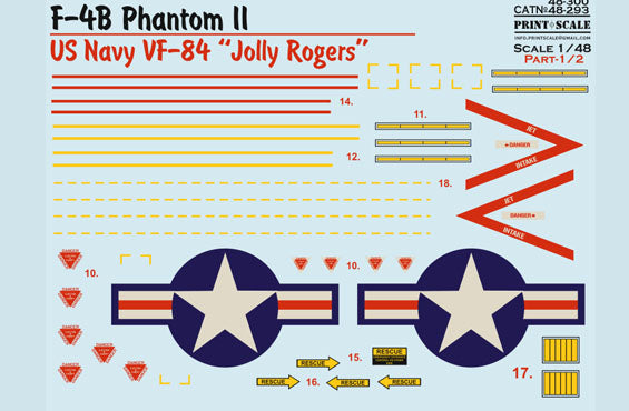 Print Scale PSL48293 1:48 McDonnell F-4B Phantom II