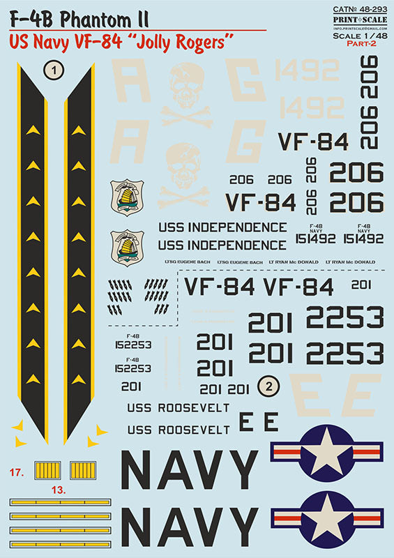 Print Scale PSL48293 1:48 McDonnell F-4B Phantom II