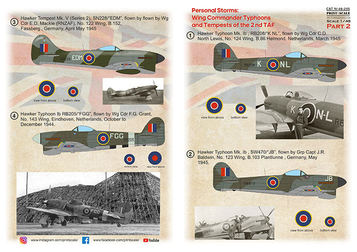 Print Scale PSL48295 1:48 Personal Storm Typhoon & Tempest Part 2