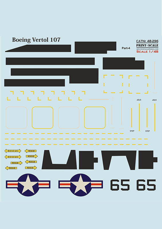 Print Scale PSL48296 1:48 Boeing-Vertol 107