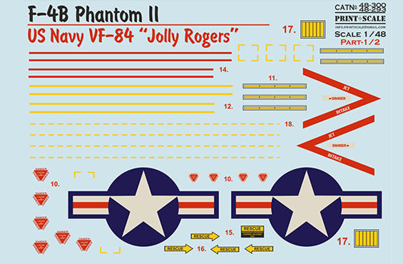 Print Scale PSL48300 1:48 McDonnell F-4B Phantom II