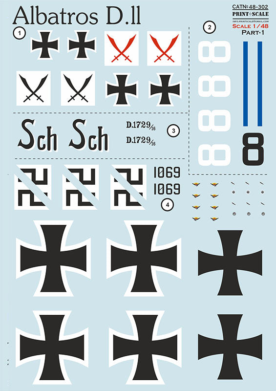 Print Scale PSL48302 1:48 Albatros II