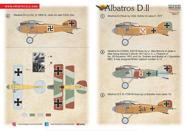 Print Scale PSL48302 1:48 Albatros II