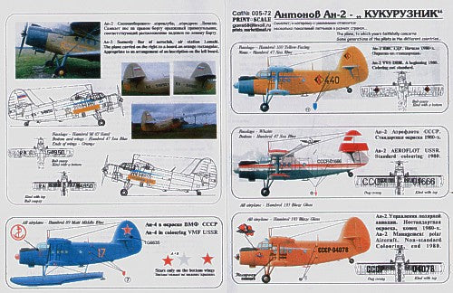 Print Scale PSL72004 1:72 Antonov An-2 'Colt'