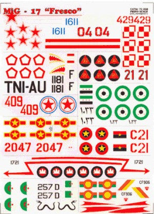 Print Scale PSL72008 1:72 Mikoyan MiG-17F Fresco