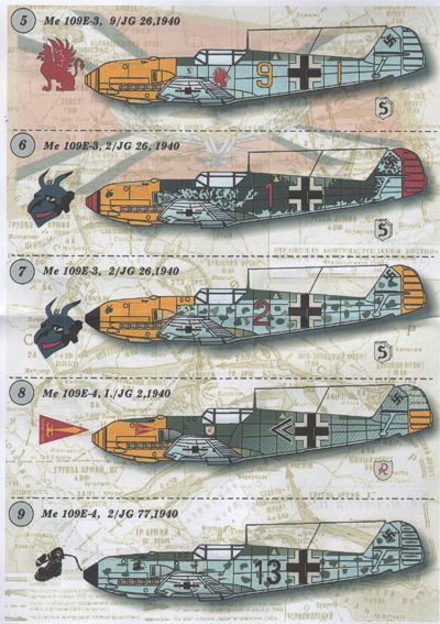 Print Scale PSL72021 1:72 Messerschmitt Bf-109E Pt 1