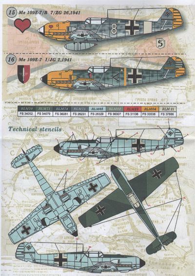 Print Scale PSL72021 1:72 Messerschmitt Bf-109E Pt 1