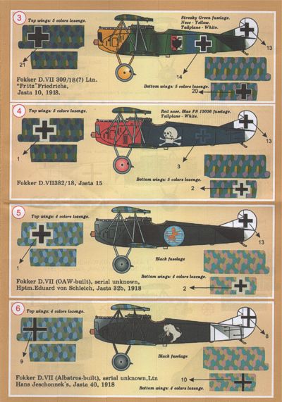 Print Scale PSL72024 1:72 Fokker D.VII Pt 1