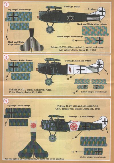 Print Scale PSL72024 1:72 Fokker D.VII Pt 1