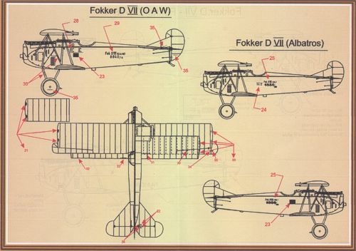 Print Scale PSL72024 1:72 Fokker D.VII Pt 1