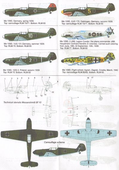 Print Scale PSL72032 1:72 Messerschmitt Bf-109D