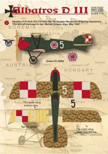 Print Scale PSL72037 1:72 Albatros D.III