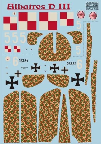 Print Scale PSL72037 1:72 Albatros D.III