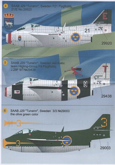 Print Scale PSL72038 1:72 Saab J-29A 'Tunnan'