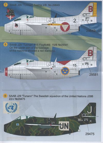 Print Scale PSL72038 1:72 Saab J-29A 'Tunnan'
