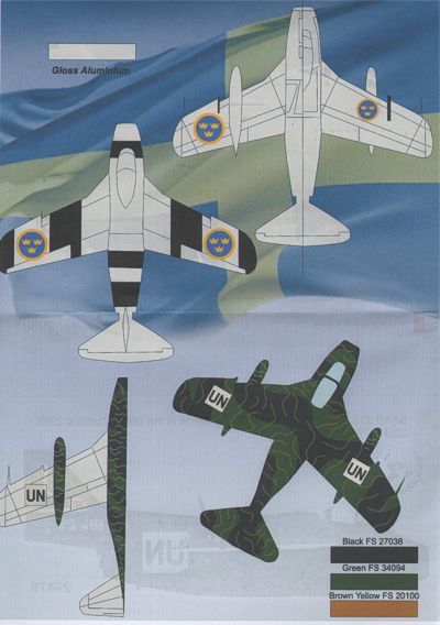Print Scale PSL72038 1:72 Saab J-29A 'Tunnan'