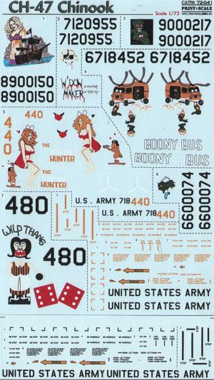 Print Scale PSL72041 1:72 Boeing CH-47 Chinook