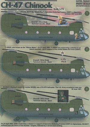 Print Scale PSL72041 1:72 Boeing CH-47 Chinook