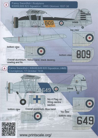 Print Scale PSL72043 1:72 Fairey Swordfish 1
