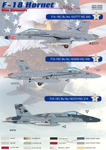 Print Scale PSL72044 1:72 McDonnell-Douglas F/A-18C Hornet Part 1 1
